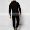 2017 new stylish plain cotton bulk velour sweatsuit custom velvet tracksuit men