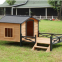 Wooden Dog House with Patio