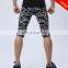 New Black and Blue Leopard Printing Spandex Men's Body Shaper Slimming Pants
