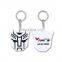 custom design 3d rubber pair keychains 3d custom shaped keychain