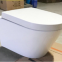 Bathroom promotion p trap round toilet bowl sanitary ware ceramics wall hung back to wall toilet seat