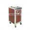 Heated Plate Dispenser Warmer Mobile Cart