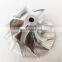 GT15-25 702549-0019/702549-0010 1102-022-404 42.87/59.48mm 6+6 blades  high performance aluminum 2618/billet compressor wheel