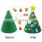 Wholesale Customization Christmas Pendant Children DIY Mass Felt Christmas Tree