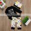 2020 Autumn Baby Sets Printed Letter Halloween Ghost Bodysuits and Pants Hat