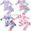 Infant Baby Girl Boy Clothes 0-18M Lovely Tie-dye Printed 5 Colors Long Sleeve Romper Tops+Ruffles Tutu Long Pants 2Pcs Set