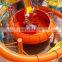 Orange Big Space Bowl Water Playground Equipment Funny Theme Park