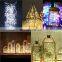 2M LED Строка светодиодов серебряный провод Феи батарейный мини-лампочки теплого белого цвета Гирлянда для дома, Рождества, свадьбы, вечеринки Декорация