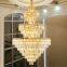 Luxury crystal chandelier for hotel Villa big chandelier lighting pendant lamp Indoor Decorated lighting Lamp