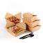 Kraft Paper Take Away Chinese Food Box, High Quality Food Take away food container Disposable Food Container