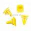 100 Pieces Yellow Car Interior Door Card Trim Panel Plastic Moulding Retaining Clips Snaps Fasteners For Korean Car