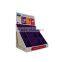 Recyclable raw material promotion cardboard cosmetic counter display