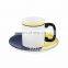 Geometric parsimony 2020 New Design Style Ceramic Coffee Mug Tea Cup Dinner Plate Ceramic Vase Cup For Porcelain Tableware Set