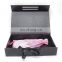 Hair bundles packaging extension human weave hair gift box with ribbon handle