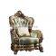 1+2+4 European Royal Furniture Sofa Set Living Room Solid Wood Sofas