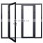 Exterior Aluminium Hinged Patio Doors / Casement Doors External Aluminum Glazed Front Doors