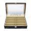 Glasses Storage Box Custom 8 Slots Leather Glasses Packaging Cases Display