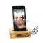 Bamboo Desktop Mobile Phone Holder Universal Portable Wood Cellphone Dock Cell Phone Stand with Sound Amplifier for iPhone X 8 7