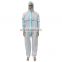 Type4  5  6 SF Micro-porous Heat Sealing Taped Disposable Coverall for Body Protection