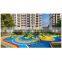 JINGQI Hot sale kids outdoor playground equipment with plastic slide children playground items for sale