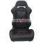 JBR 1075 Series Black Suede Adjustable With Slider Universal Automobile Car Use Racing Seats