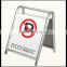 Hotel Metal Parking Sign_Stainless Steels Parking floor stand sign_ Pedestal Signs Stand_Portable Hotel Metal Parking Reserve