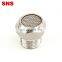 SNS BKC-V series stainless steel tube fittings pneumatic valve flat end exhaust muffler air silencer