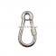 2021 Hot Selling Snap Hook With Eyelet And Screw Wholesale  Iron Spring Snap Hook Carabiner Metal Hook 50MM