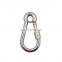 2021 Hot Selling Snap Hook With Eyelet And Screw Wholesale  Iron Spring Snap Hook Carabiner Metal Hook 50MM