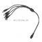 YUXUN Coaxial DC Power Cable 1-4  Plug Male To Male Splitter Cable