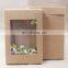 Custom luxury PET Paper Packaging Paper Box With Window Collapsible Recyclable Packaging Paper Boxes