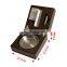 wholesale luxury customized printing logo diy wood and metal walnut cigar ashtray