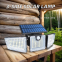 LED Solar Wall Lamp PVC Body IP65 Rating Three Sided Luminous Design ROHS Certified Artificial Induction Garden Patio Landscape