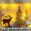 Wooden Shadow Box High Quality Plastic Wood Shadow Box with LED Paper Carving Light for House Decoration Gifts