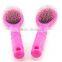 Pink hair brush,professional hair extension loop brush