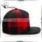 Red black grid wool snapback hat for men women adult sports hip hop outdoor sun baseball cap