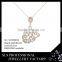 925 silver jewellery women's fashion gold plated necklace