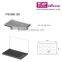 TOP QUALITY multi-color empty rectangle eyeshadow case with clear plastic lid