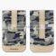 2016 trend men's camouflage canvas & leather pouch case for Iphone 6s plus