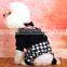 Gentle black houndstooth pattern xxx small dog clothes made in china