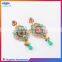 High quality women's colorful glass beads drop earrings, new design ladies earring