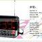 2016 best multi band cheap big led digital portable clock radio