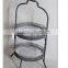 Shabby Chic Metal Cake Stand with Hanging Crystals                        
                                                Quality Choice