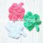 3 ''chiffon clover flower ~wholisale in GuangZhou~ hair accessories~popular flower