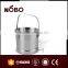 1.6L stainless steel ice bucket steel with handle