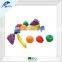 Small MOQ Educational Toy Fruit Blueberry Set With 6colors 6shapes 108PCS Per Set