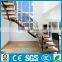 customized modern indoor house steel wood staircase design