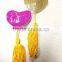 Sexy Lady Fashion Yellow Glitter Powder Nipple Stickers Heart Shape