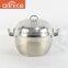3-layer capsuled bottom kitchen ware stainless steel stockpot with s/s lid and handles