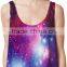 Fashion Custom Printing Cotton Gym Womens Tank Tops Singlet